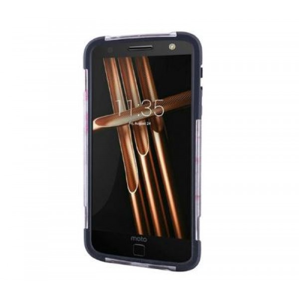 Motorola Moto Z Force Paris Eiffel Tower Mighty Dual Layer Rugged Case