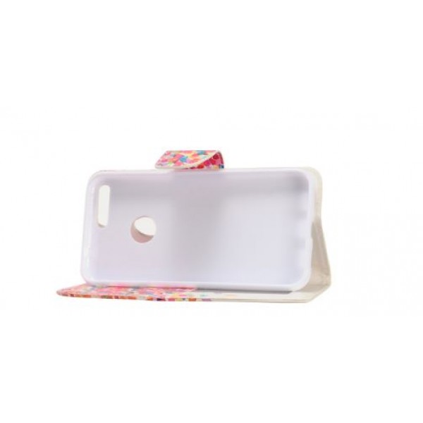 Google Pixel Colorful Leaves Design Shimmering Folding Phone Wallet