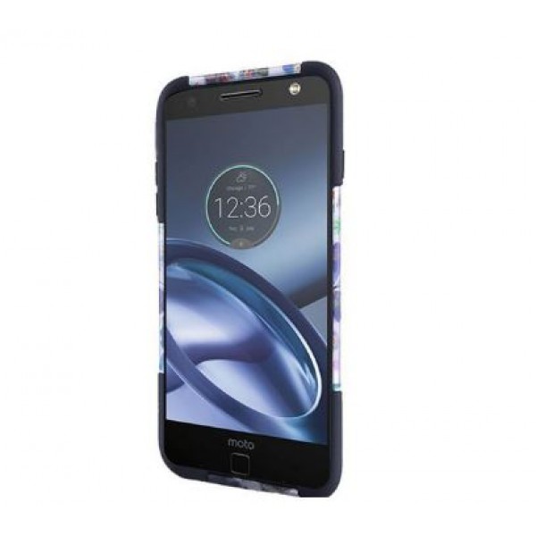 Motorola Moto Z Rainbow Butterflies Mighty Dual Layer Rugged Case