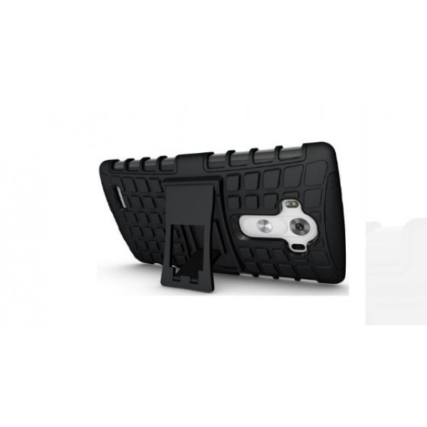 LG V10 Track Tire Design Rugged Hybrid Case With Kickstand