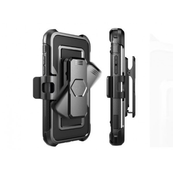 Samsung Galaxy S6 Edge Triple Protection Rugged Case And Holster Shell Combo